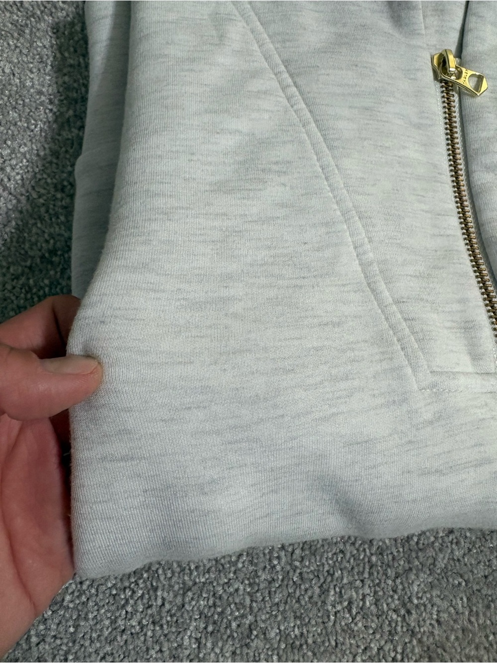 Varley Hawley Half-Zip Sweater M used Ivory Marl - Picture 7 of 8